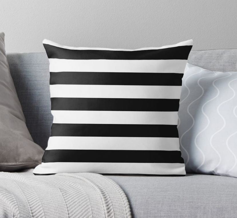SuperSoft Black and White Stripes