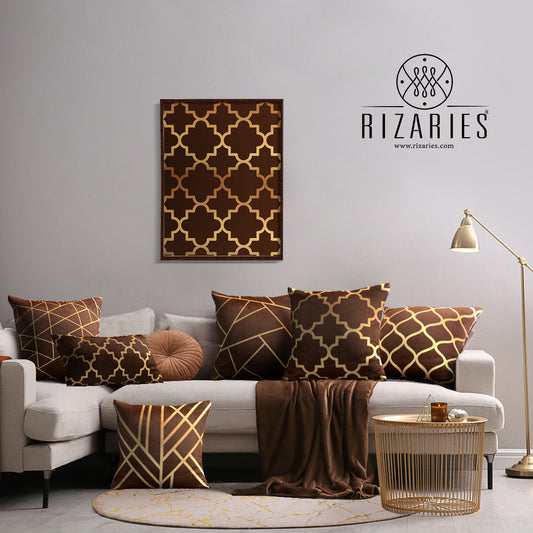 Brown Series Throw Cushions Set of 6