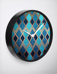Thumbnail for Turquoise & Gold Wall Clock