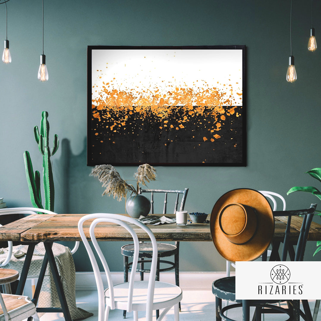 Sprinkles of Gold Canvas Painting