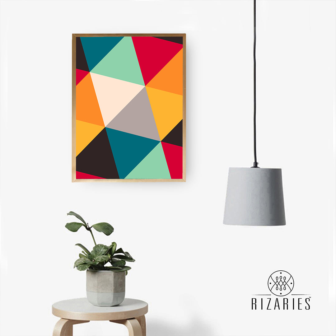 Colorful Cubes Handmade Canvas Painting