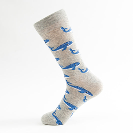 Blue Fish Crazy Socks