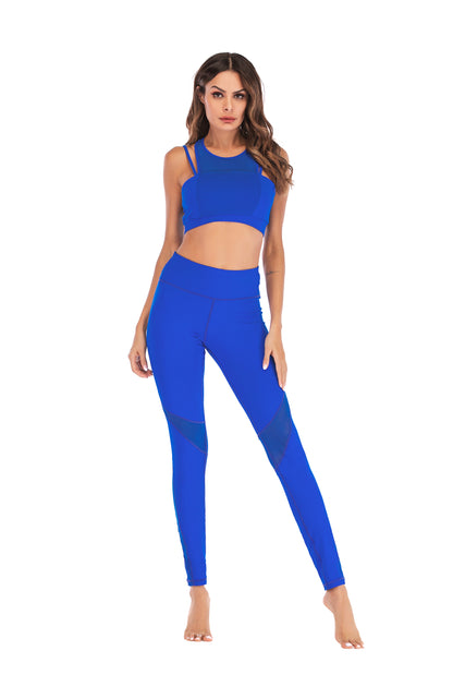 Royal Blue Crazy Workout 2 Pcs Set