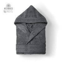 Thumbnail for New Terry Hooded Bathrobe (Dark Grey, Lite Grey, Blue, Red, Pink, White)