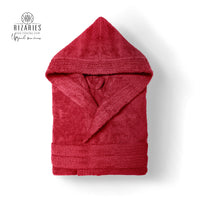 Thumbnail for New Terry Hooded Bathrobe (Dark Grey, Lite Grey, Blue, Red, Pink, White)