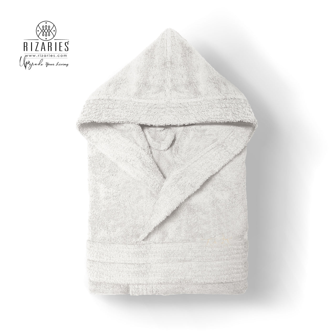 New Terry Hooded Bathrobe (Dark Grey, Lite Grey, Blue, Red, Pink, White)