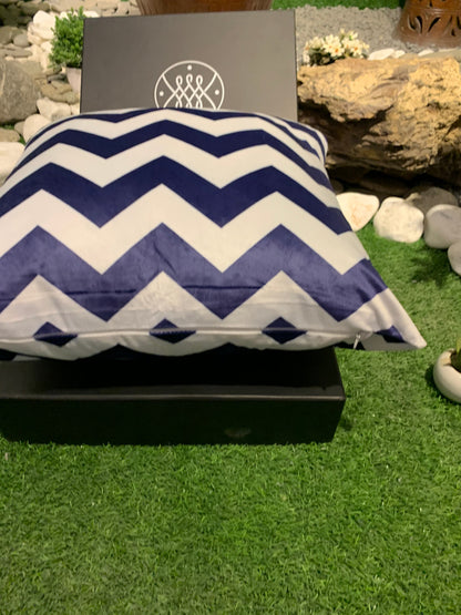 SuperSoft Navy Blue & White Chevron