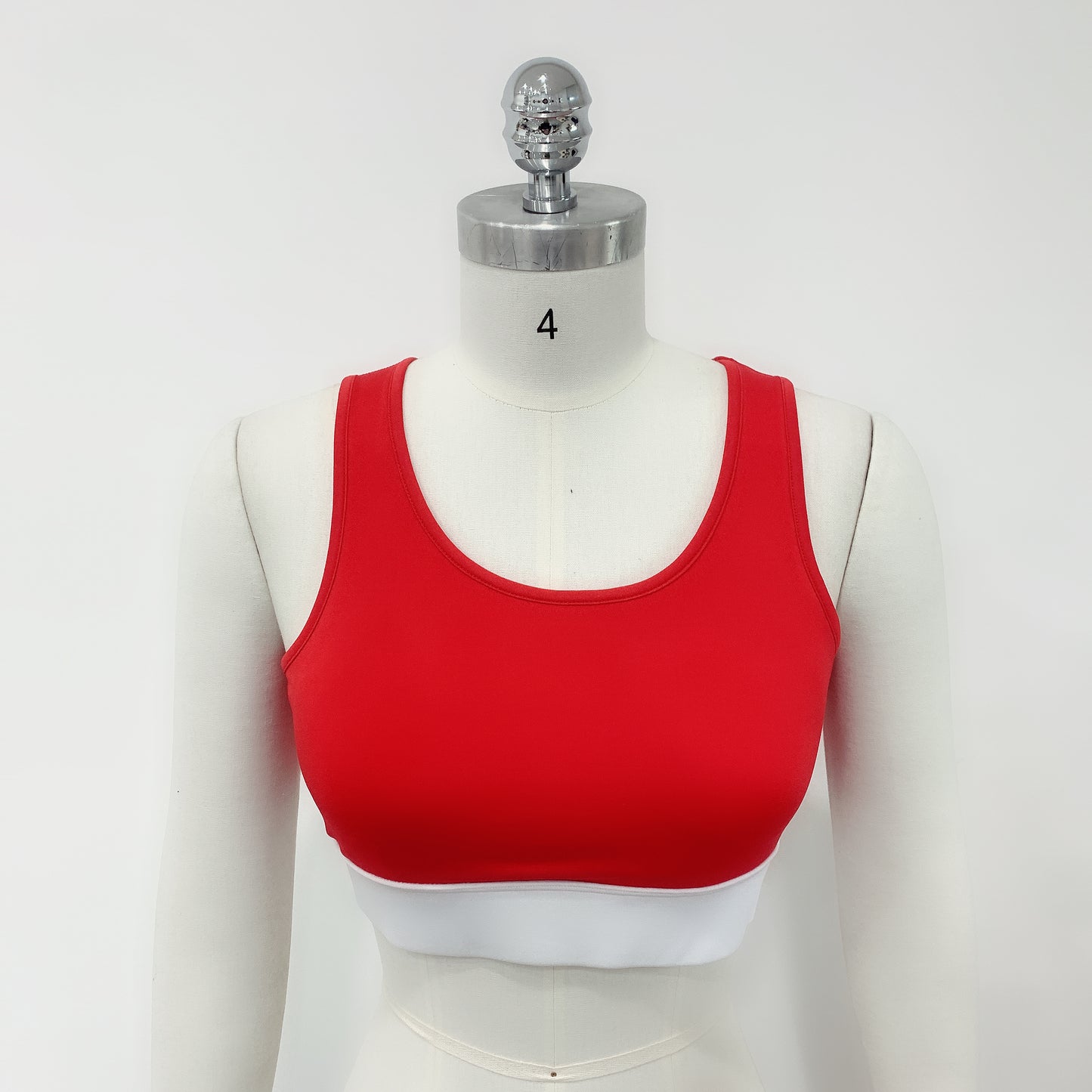 Red with White Crazy Workout 2 Pcs Set