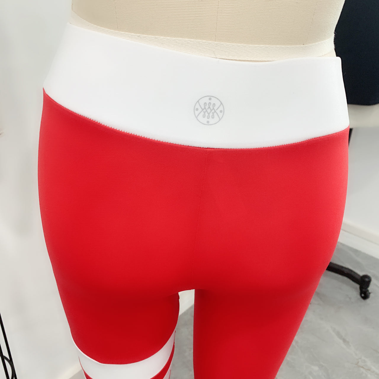 Red with White Crazy Workout 2 Pcs Set