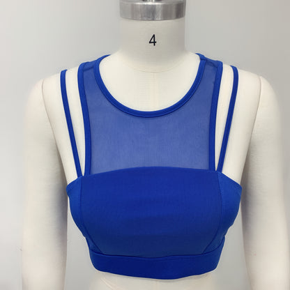 Royal Blue Crazy Workout 2 Pcs Set