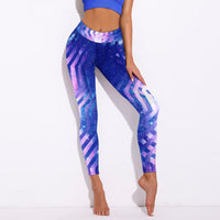 Thumbnail for Purple Pattern Yoga Pants