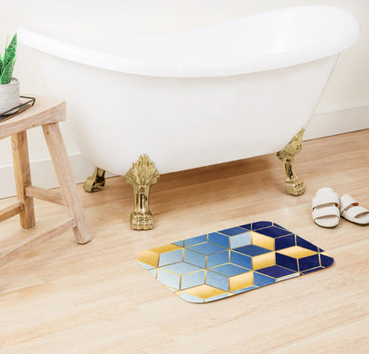 SuperSoft Soft Gradient Cubes Door Mat