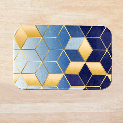 SuperSoft Soft Gradient Cubes Door Mat