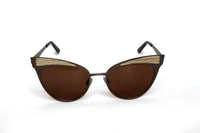 Thumbnail for Cat Eye Metal Wood Sunglasses