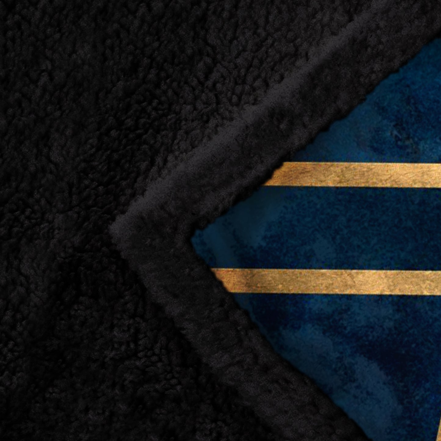 Soft Blue Art Deco Sofa Blanket Throw