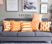Thumbnail for Super Soft Orange Rounds Cushion Cover
