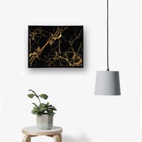 Thumbnail for Black & Gold Canvas Painting