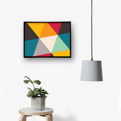 Colorful Triangle Canvas Painting