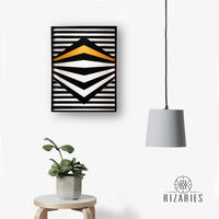 Thumbnail for Black & Yellow 3D Handmade Canvas Painting