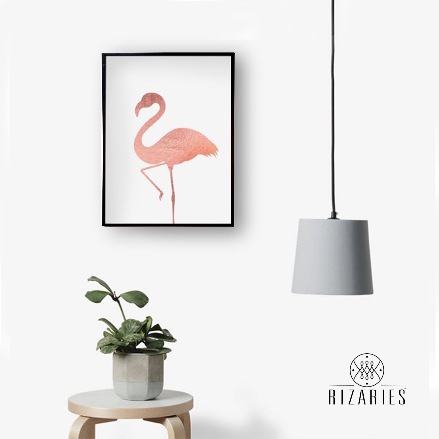 Pink Flamingo Handmade Canvas Painting