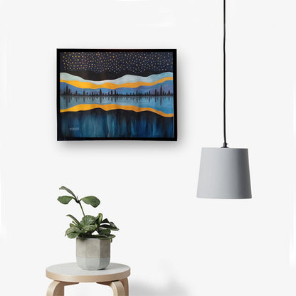 Beautiful Lake Canvas Painting