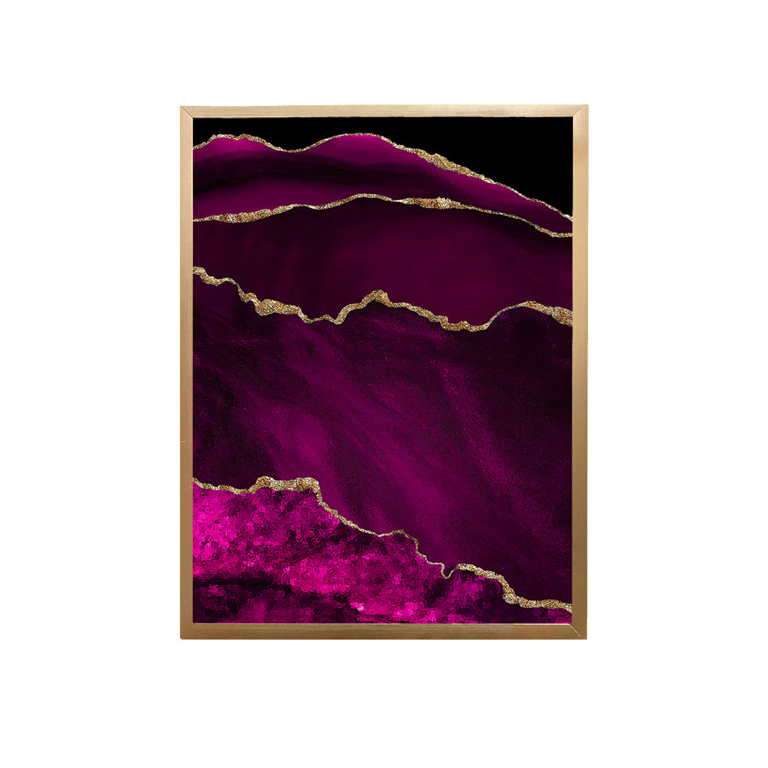 Purple Abstract Canvas Painting