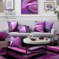 Thumbnail for SuperSoft Purple Mist Abstract Geo Throw Cushion