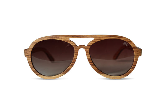 Natural Zebra Wood Sunglasses