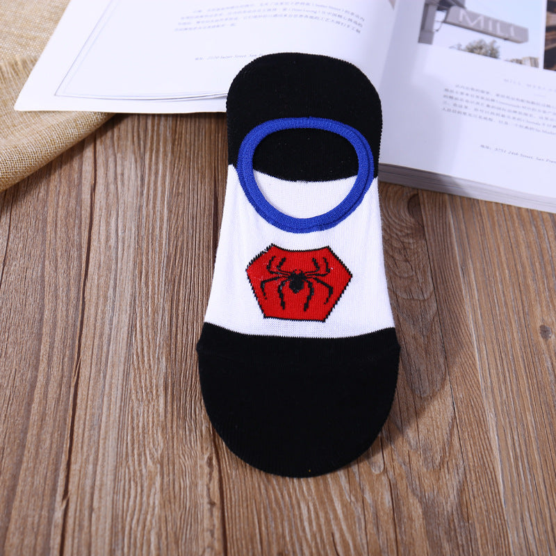 Pack of 5 Superhero Slip On Crazy Socks