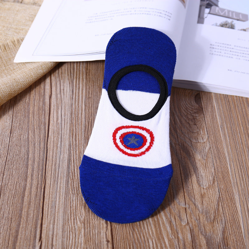 Pack of 5 Superhero Slip On Crazy Socks