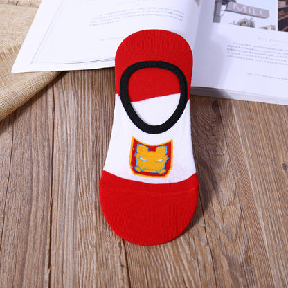 Pack of 5 Superhero Slip On Crazy Socks