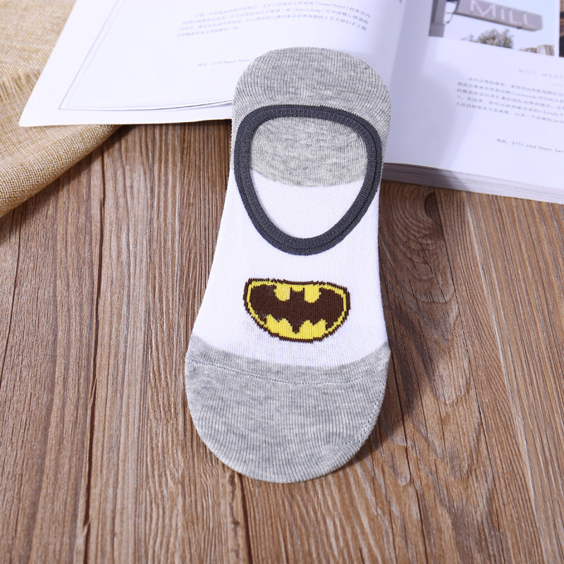 Pack of 5 Superhero Slip On Crazy Socks