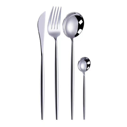 Shiny Full Silver Cutlery Set