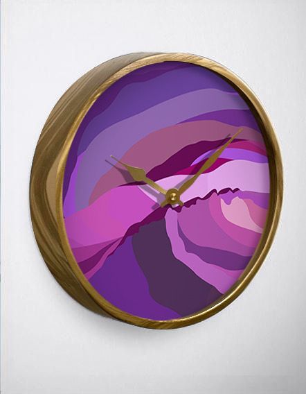 Purple Mist Wall Clock