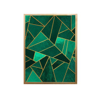 Thumbnail for Green Geometric Canvas Painting