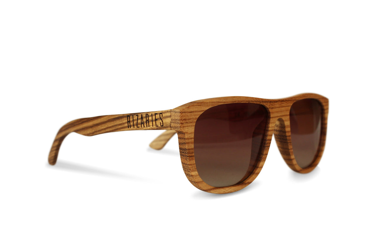 Zebra Wood Sunglasses