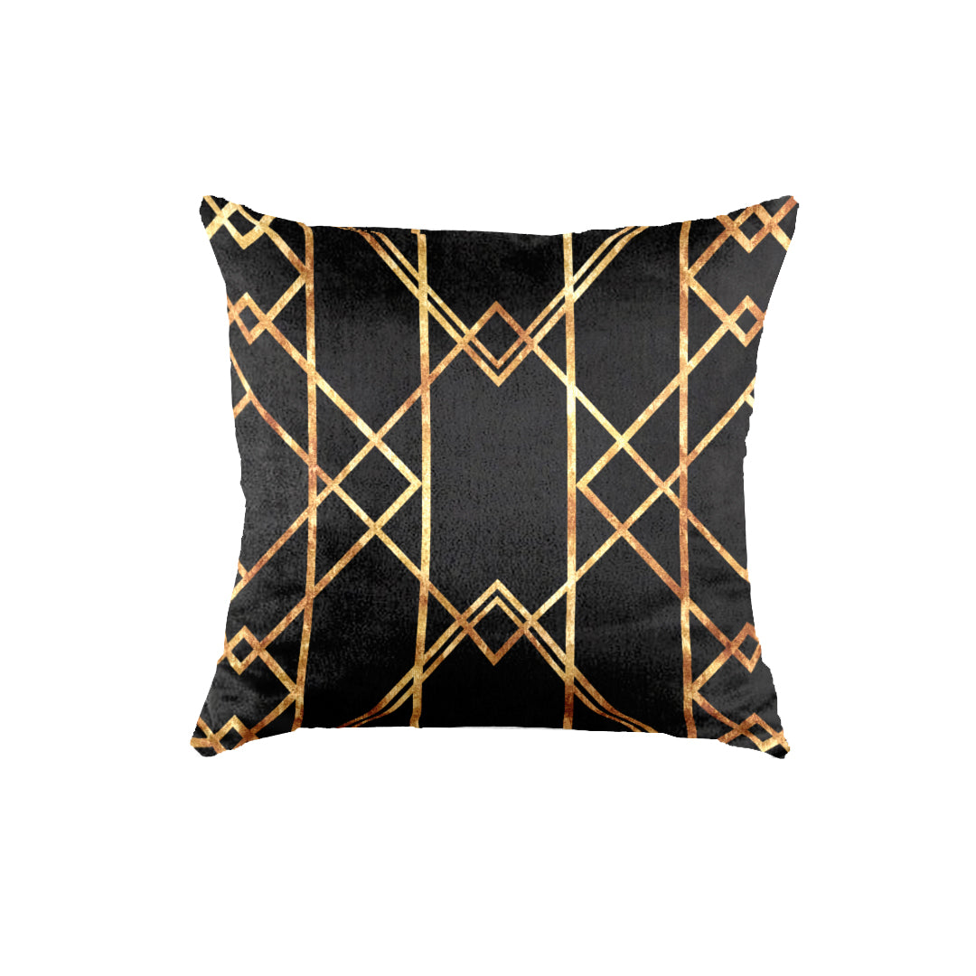 SuperSoft Black Gold Abstract Geo
