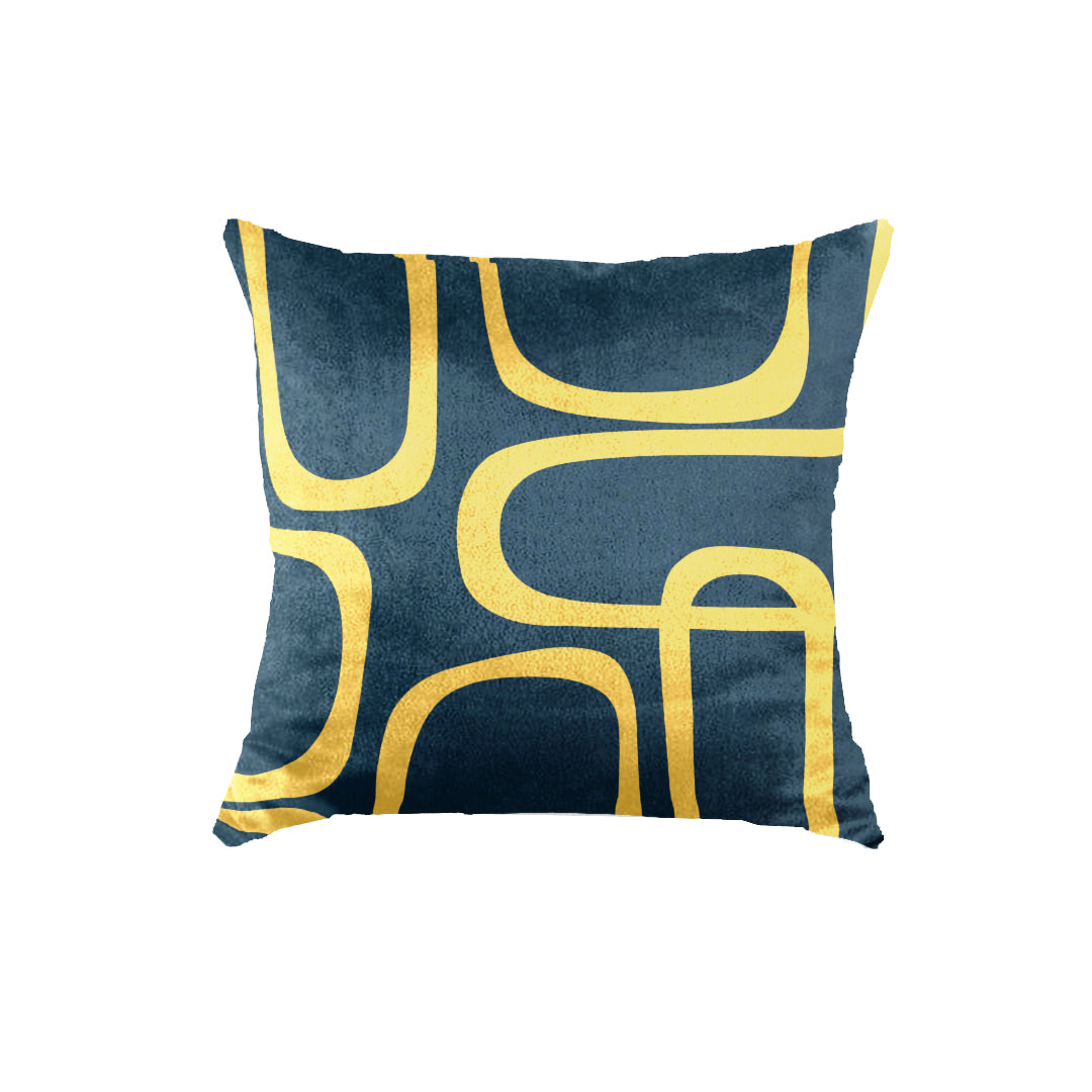 SuperSoft Blue Mustard Abstract