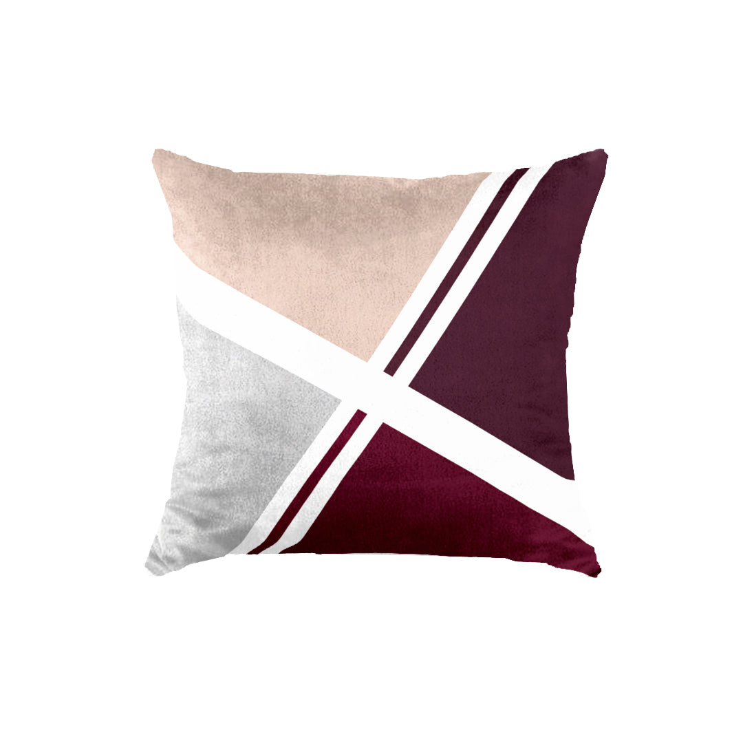 SuperSoft Red Maroon Abstract Cushion