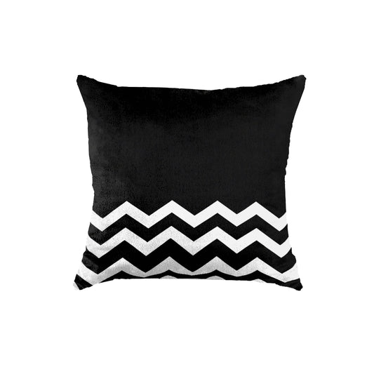 SuperSoft Black & White Chevron with Black