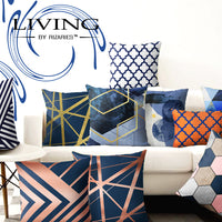 Thumbnail for SuperSoft Navy Blue & White Moroccan Ikat style