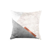 Thumbnail for SuperSoft Grey Minimalist Geo Throw Pillow