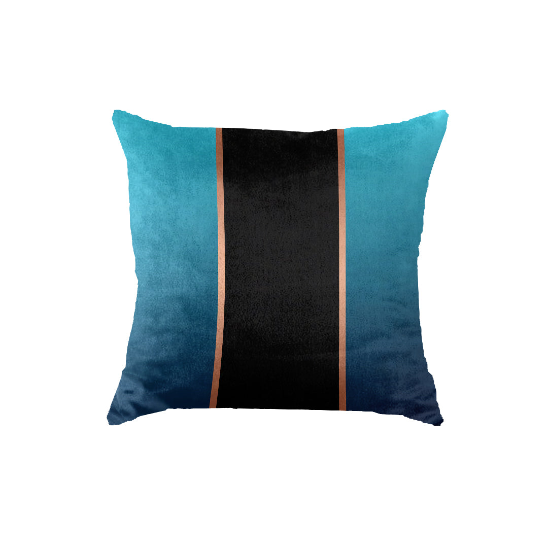 SuperSoft Teal Black Throw Pillow