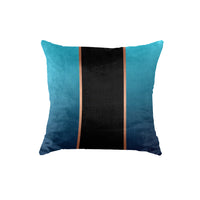 Thumbnail for SuperSoft Teal Black Throw Pillow