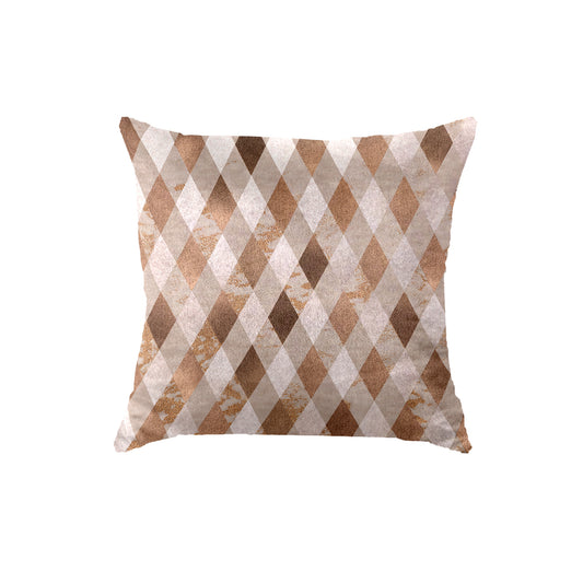 SuperSoft Copper Foil Diamonds Throw Pillow