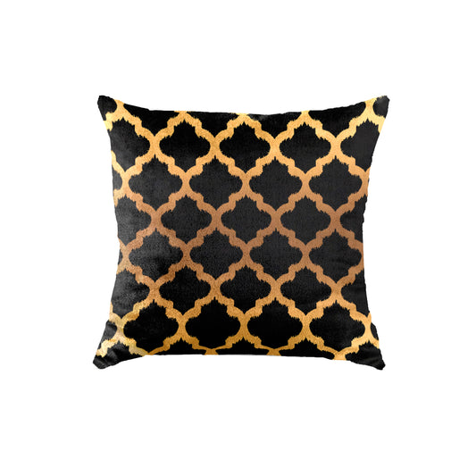 SuperSoft Black Gold Faded Quatrefoil