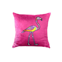 Thumbnail for SuperSoft Hot Pink Flamingo Throw Pillow