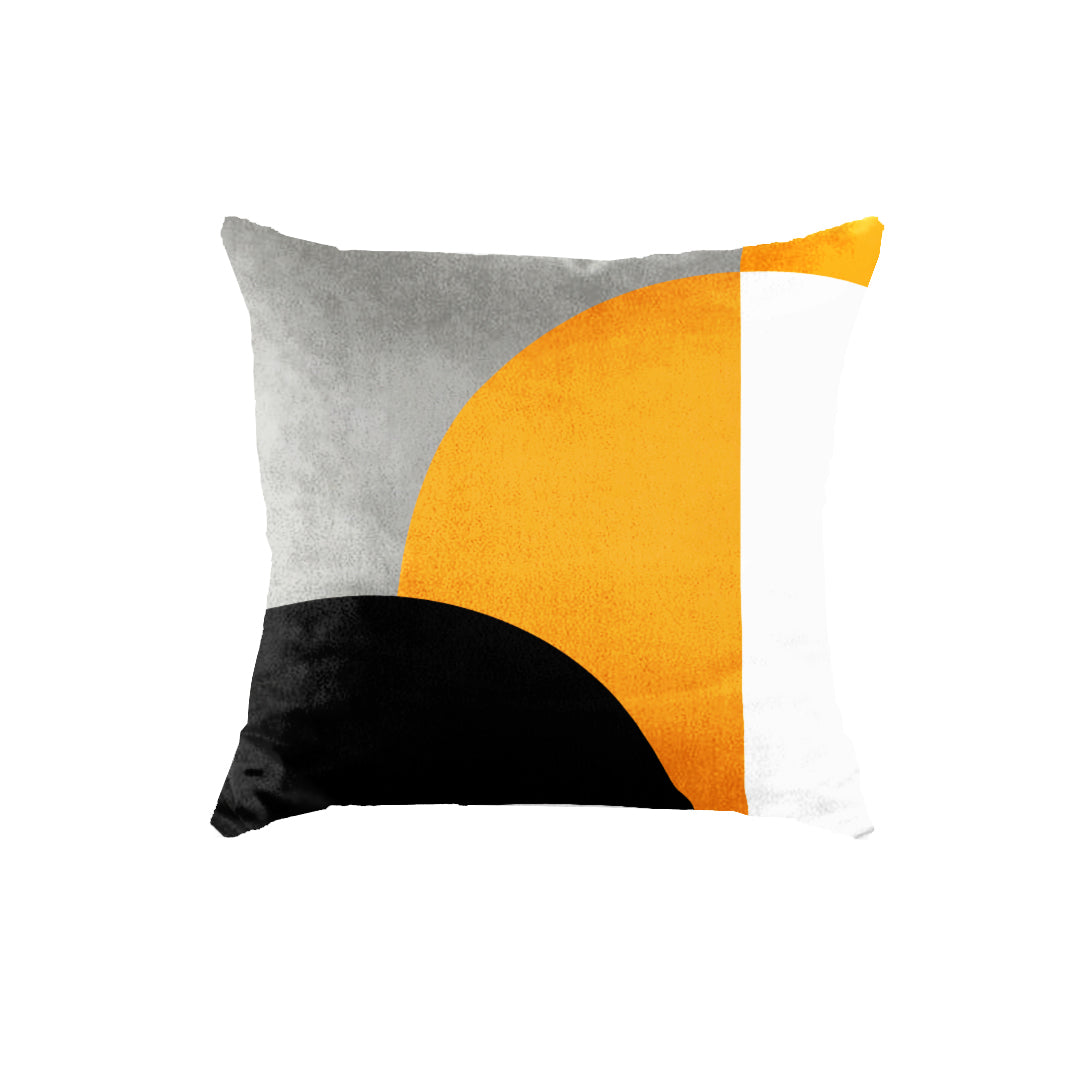 SuperSoft Mustard Black Grey Throw Pillow