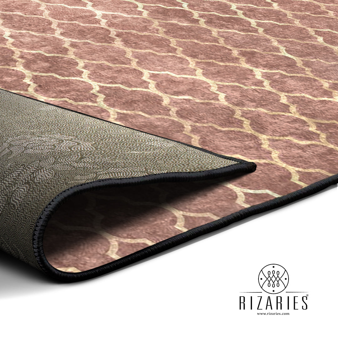 Copper Quatrefoil Centerpiece (Rug)