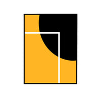 Thumbnail for Yellow Black Canvas Painting